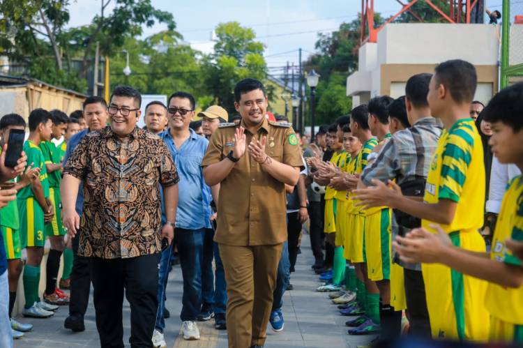 Revitalisasi Selesai, Walikota Medan Resmikan Pemakaian Lapangan Gajah Mada