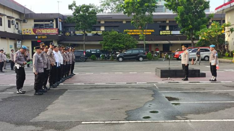 Pimpin Apel, Ini yang Disampaikan Kabaglog Polrestabes Medan
