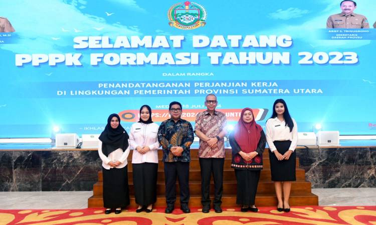 Sebanyak 2.271 PPPK Pemprov Sumut Terima SK Pengangkatan dan Tandatangani Perjanjian Kerja