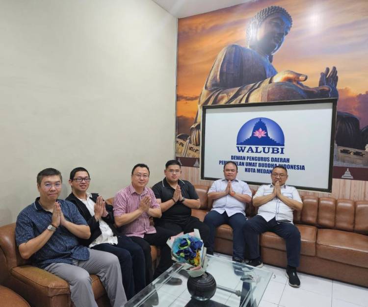 Ketua dan Pengurus WALUBI Medan Tinjau Lokasi Kantor di Jalan Asia