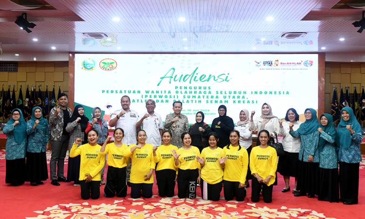 Pj Gubernur Beri Semangat Atlet Senam Kreasi Sumut yang Berlaga di Kejurnas
