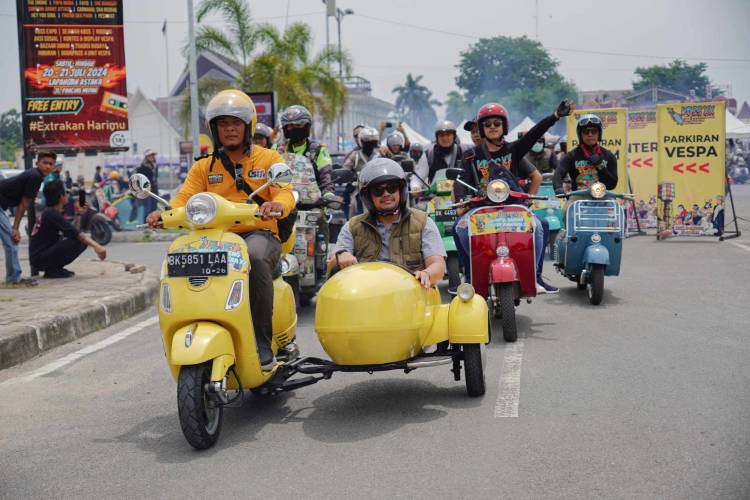 Walikota Medan Ingin Rasa Solidaritas dan Kekeluargaan Anak-Anak Vespa Tertanam di Masyarakat