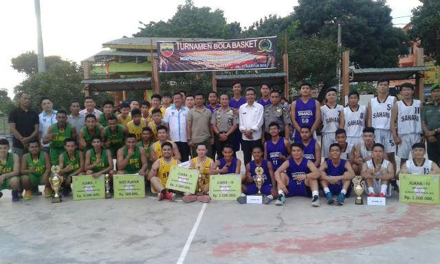 Tim Kuda Laut Juara Basket Piala Dandim 2016 