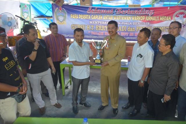 Meriahkan HUT RI, Jurnalis Medan Gelar Turnamen Gaplek