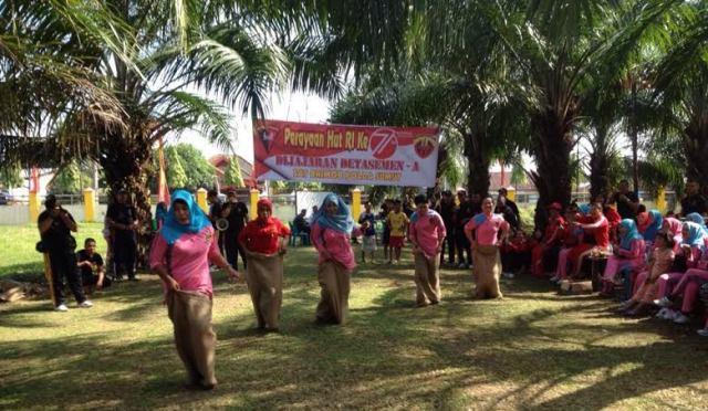 HUT RI ke-71, Datasemen A Pelopor Brimob Poldasu Adakan Beragam Perlombaan