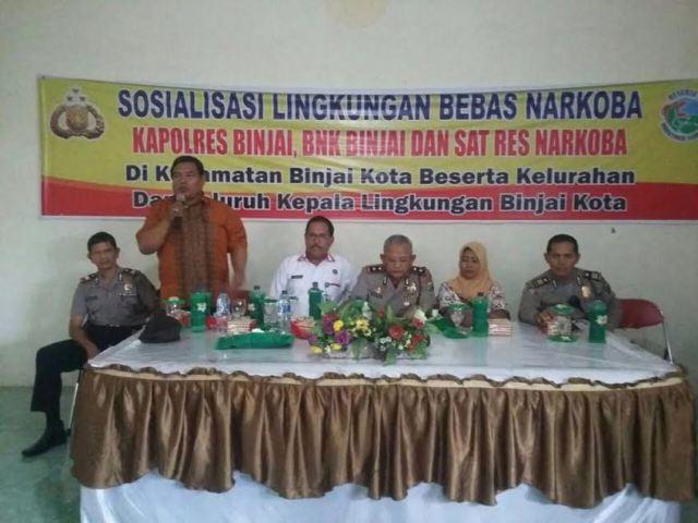 BNNK Binjai Adakan Sosialisasi Lingkungan Bebas Narkoba 