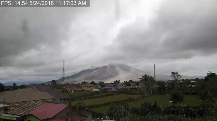 Status Gunung Sinabung Masih Awas
