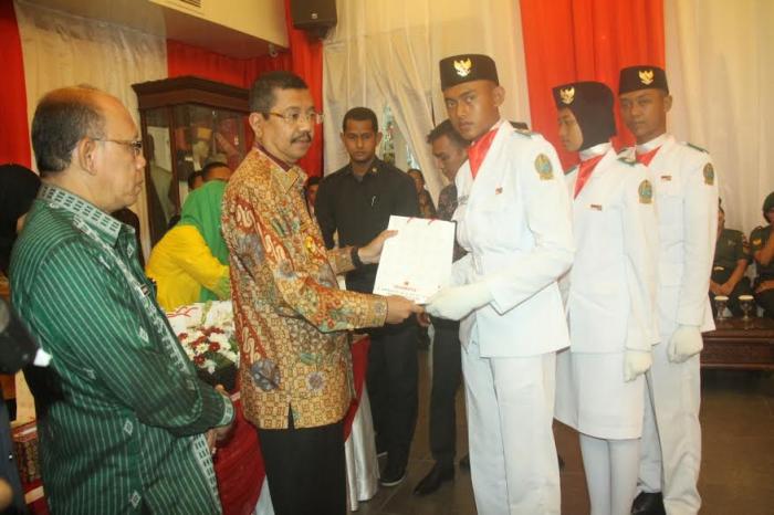 Gubsu Harapkan 66 Peserta Paskibra Jadi Tauladan 