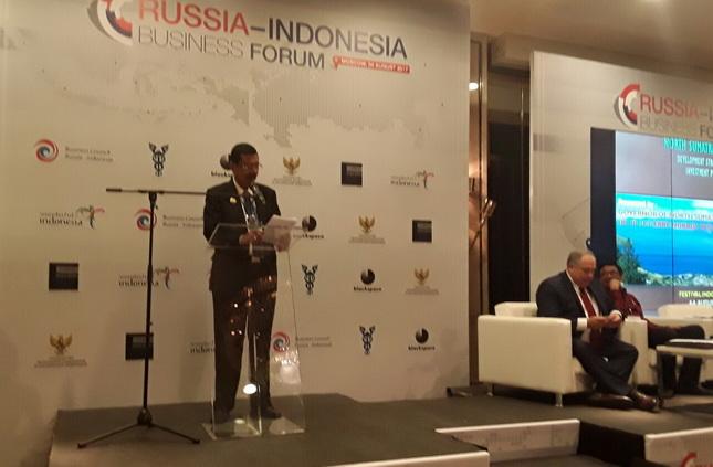 Gubsu Erry Paparkan Peluang Investasi di Forum Bisnis Indonesia-Rusia