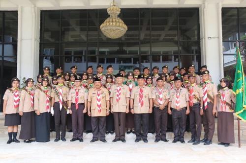 Walikota Lepas Kontingen Pramuka ke Raimuna Nasional 2017