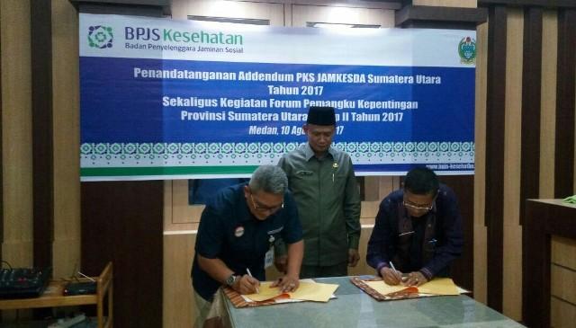 BPJS Kesehatan dan Pemprovsu Perbaharui PKS PBI