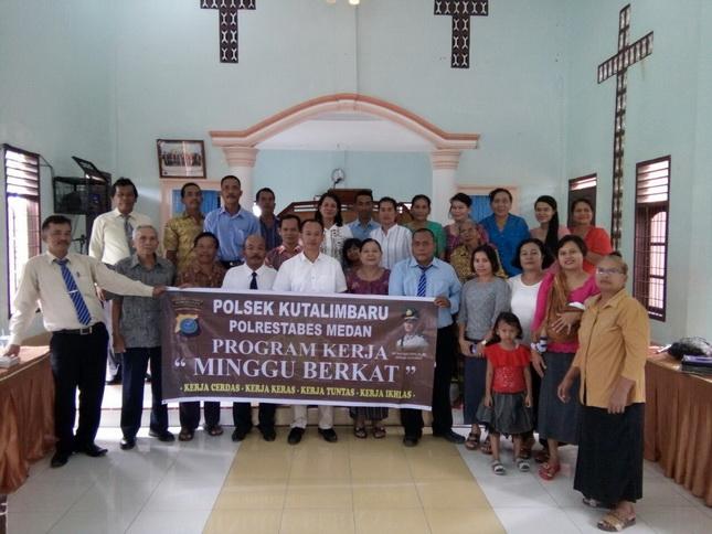 Kapolsek Kutalimbaru Blusukan ke Tempat Ibadah 