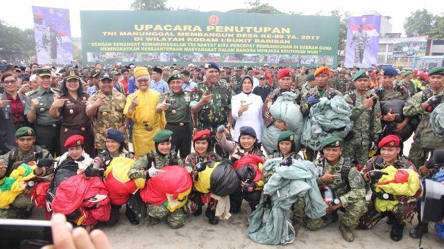 Kapoldasu Hadiri Upacara Penutupan TMMD ke-99 Tahun 2017 di Tanjung Balai