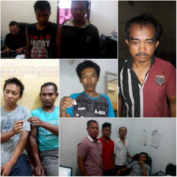 Operasi Antik Toba 2017, Delapan Pengedar dan Pemakai Diamankan 