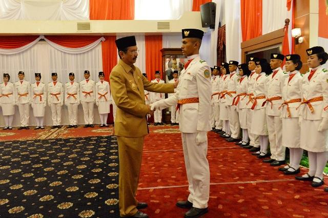 Gubsu Berharap Anggota Paskibraka Sumut Bisa Jadi Teladan