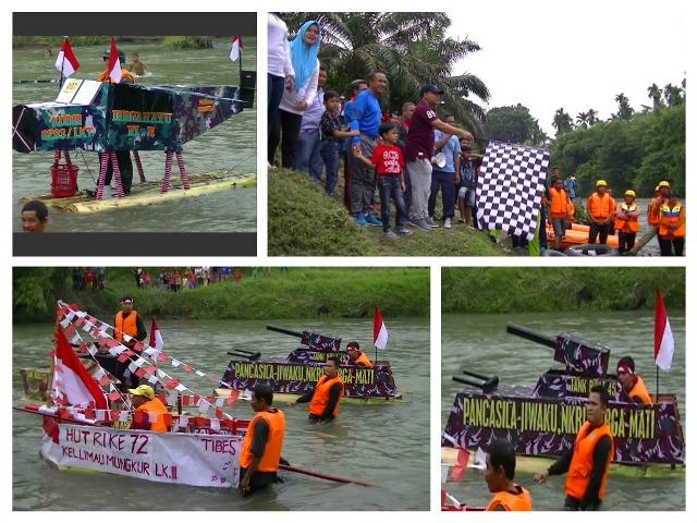 Saat Pesawat, Helikopter, Tank, Kapal Laut Unjuk Kebolehan dan Keindahan di Sungai Binjai