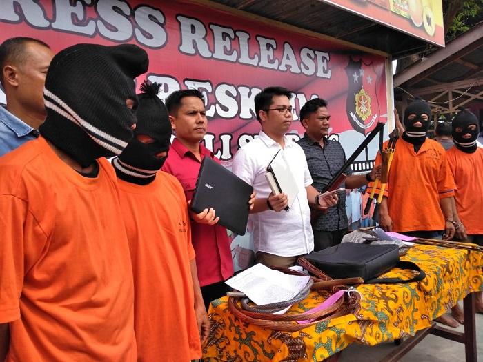 Polres Deli Serdang Tangkap Kawanan Empat Perampok