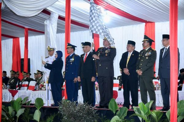 Pawai Obor Kemerdekaan, Pj Gubsu Ajak Masyarakat Kobarkan Semangat Kemerdekaan