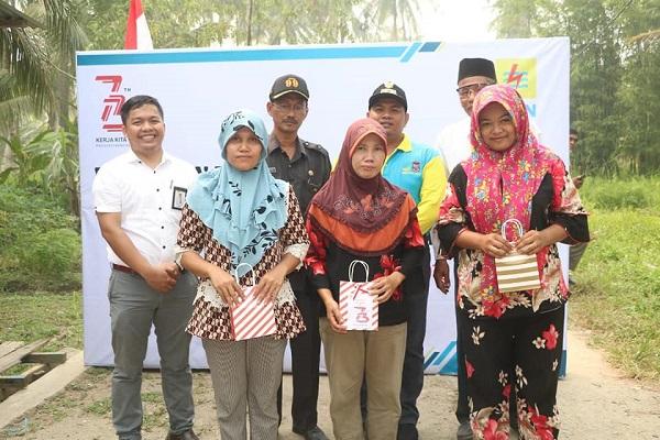 21 KK di Sei Raja Tanjung Balai dapat Kado Spesial HUT RI ke-73