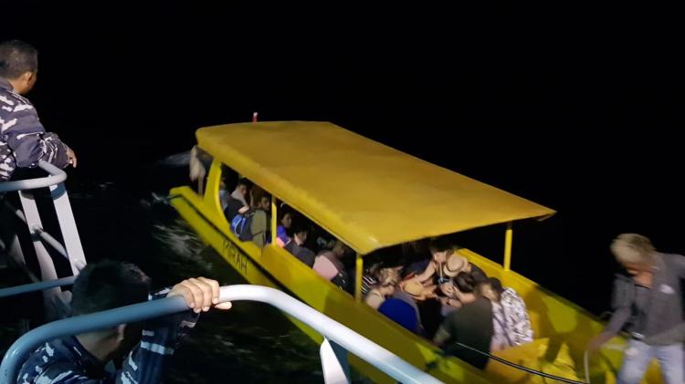 Evakuasi Wisatawan Asing Libatkan Unsur Kapal di Gili Trawangan Lombok