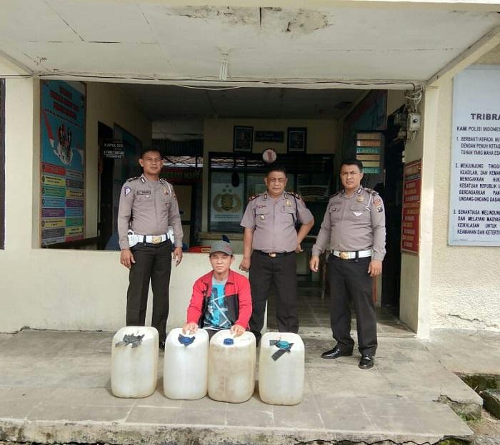 Polres Nisel Kembali Gagalkan Peredaran 140 Liter Tuak Suling