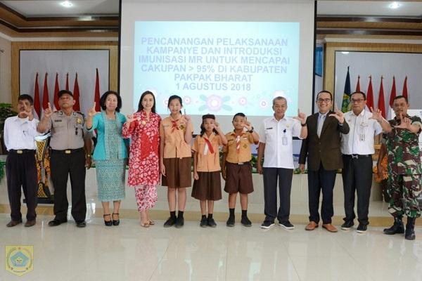 Canangkan Imunisasi MR, Kabupaten Pakpak Bharat Siap Bebas 100 Persen dari Campak dan Rubella
