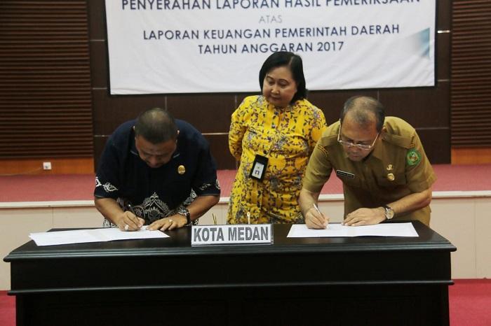 Pemko Medan Terima Opini WDP Ketiga dari BPK