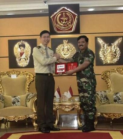 Bertemu Perwira Singapore Armed Forces, Panglima TNI: Terus Bangun Kerjasama Militer yang Lebih Baik