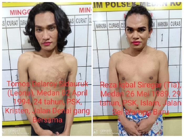 Kerap Merampok Pelanggannya, Dua Waria Ini Ditangkap Polisi