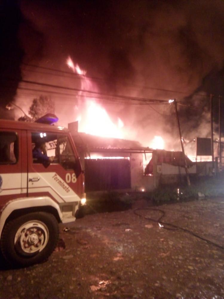 Panglong di Pasar VII Marindal Terbakar
