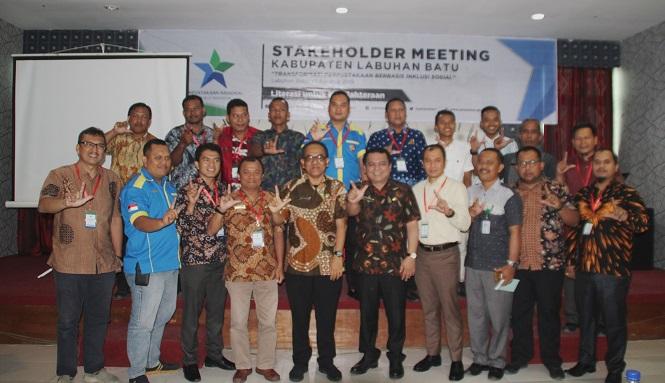 Perpustakaan Nasional RI Gelar Pertemuan Stakeholder Perpustakaan Berbasis Inklusi Sosial di Labuhanbatu.