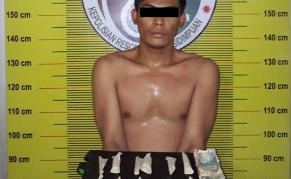 Edarkan Ganja Berbungkus Kertas Nasi, Bangun Ditangkap Polres Padangsidempuan