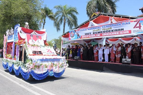 Peringatan Hari Kemerdekaan RI ke-74 di Deli Serdang Berlangsung Meriah