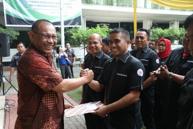 Wartawan Unit Pemko Medan Dikukuhkan Wali Kota Medan