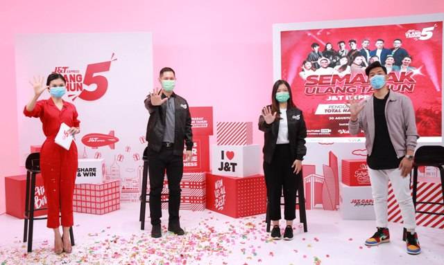 J&T Express Gelar Semarak Ulang Tahun ke-5, Bagi-bagi Hadiah Total Rp4 Miliar