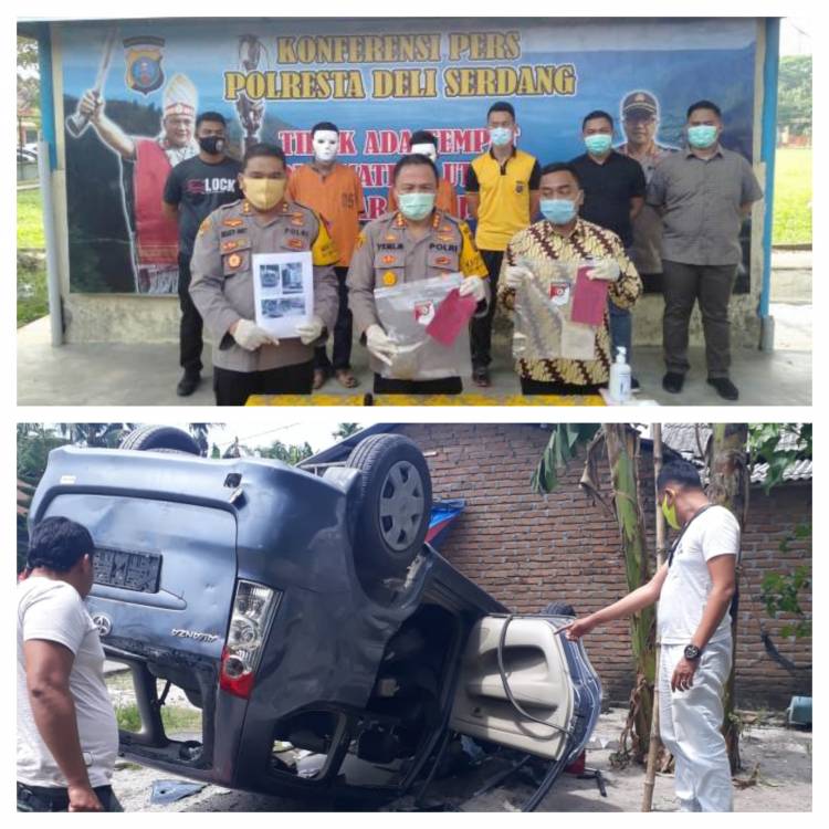 Polisi Tangkap Kadus dan Warga Perusak Mobil BNNK Deli Serdang di Pantai Labu