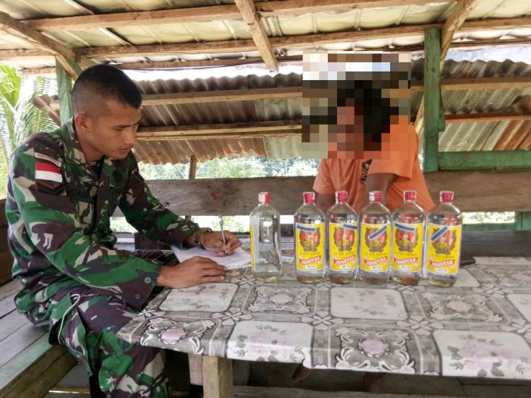 Pastikan Keamanan Wilayah, Satgas Yonif 413 Bremoro Gelar Sweeping