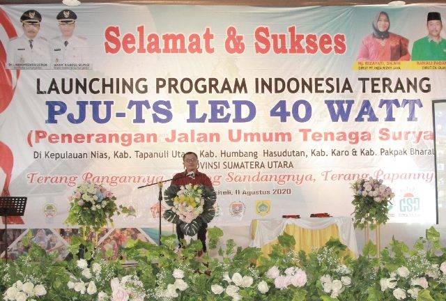 Launching Program Indonesia Terang, Wakil Walikota Gunungsitoli Imbau Masyarakat Ikut Jaga LPJU