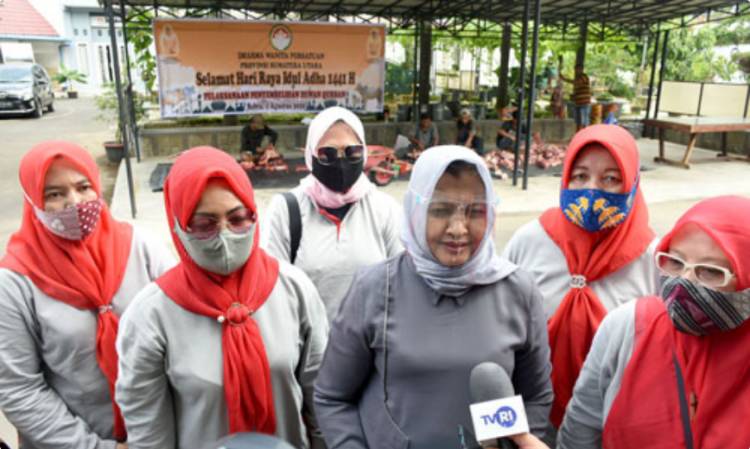 DPW Provinsi Sumut Sembelih Dua Ekor Sapi Kurban, Nawal Edy Rahmayadi Minta Gunakan Ember, Kurangi Limbah Plastik