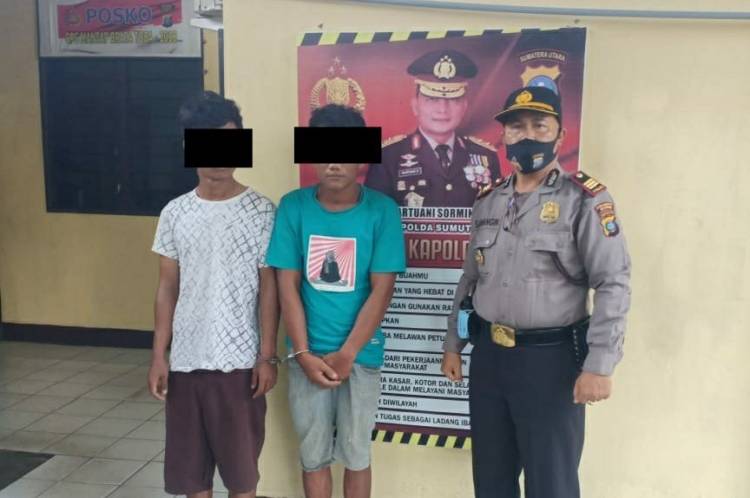 Aksi Jambretnya Gagal, Dua Pelaku Diamankan Tekab Polsek Tanjung Morawa