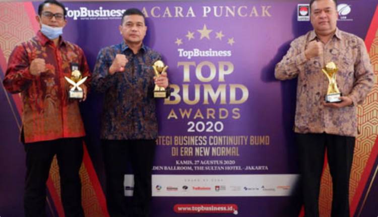 Gubernur Edy Rahmayadi dan Bank Sumut Raih Penghargaan TOP BUMD Awards 2020