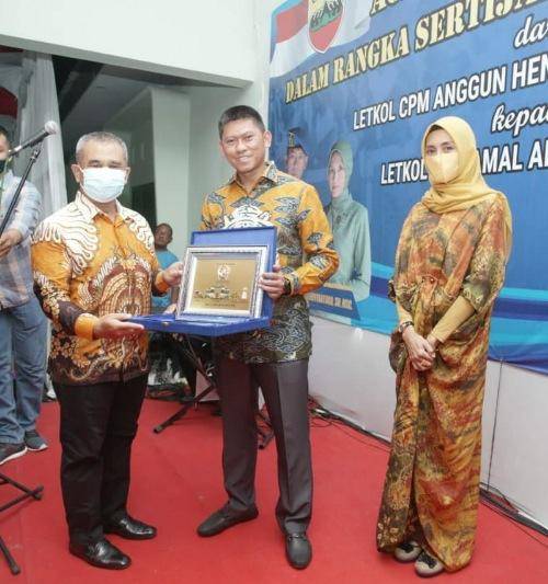 Kasat Pol PP Kota Medan Hadiri Malam Lepas Sambut Dandenpom 1/5 BB