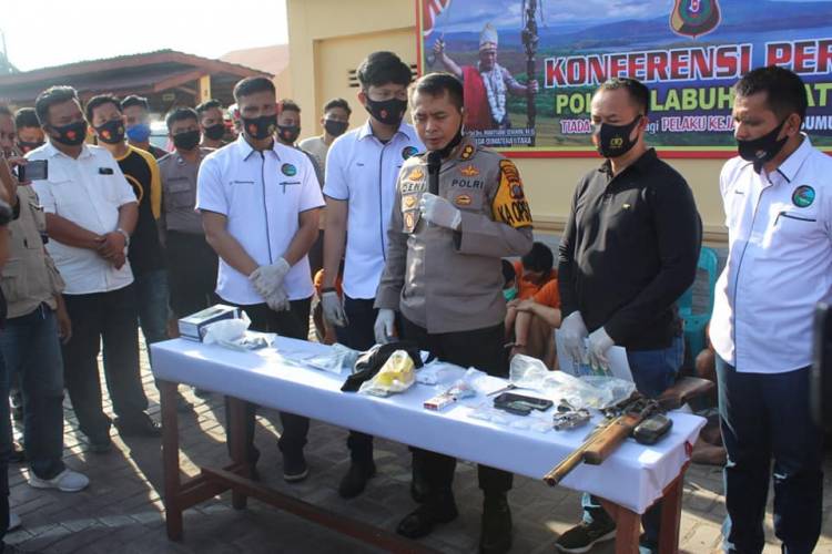 Kapolres Labuhanbatu AKBP Deni Kurniawan Berhasil Tangkap 13 Pengedar dan 6 Pemakai Narkotika