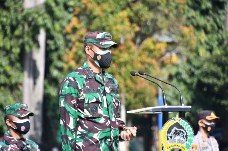 Apel Kesiapan, Kolonel Irwan Percepat Pemindahan Warga Terpapar Covid