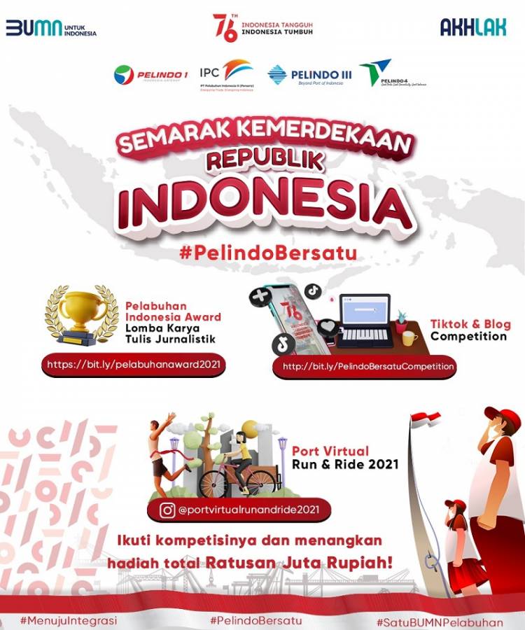 Semarak HUT RI ke-76, Pelindo Gelar Berbagai Perlombaan Berhadiah Ratusan Juta Rupiah