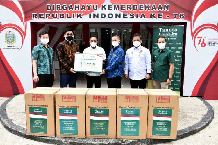 Gubernur Edy Rahmayadi Terima Bantuan 60 Konsentrator Oksigen untuk Pemprov Sumut