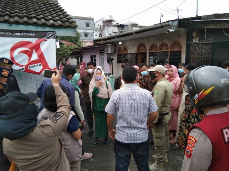 Satgas Polsek Medan Timur Himbau Pemilik Hajatan Pesta Pernikahan Terapkan Prokes