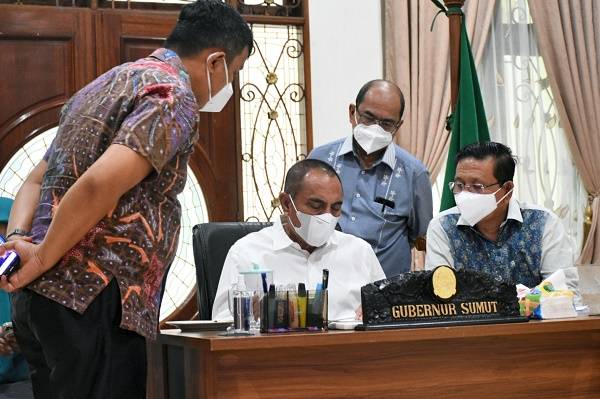 Evaluasi PPKM Level IV, Gubernur Sumut Sampaikan Penyediaan Isolasi Terpusat di Kabupaten/Kota