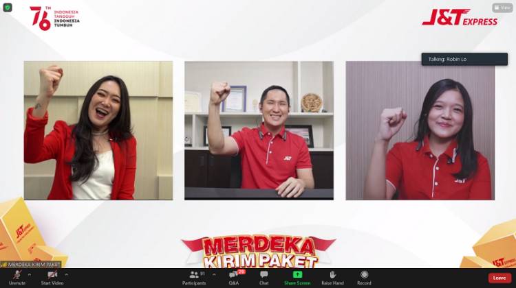 J&T Express Gelar Program Merdeka Kirim Paket Pada HUT RI ke 76, Apresiasi #100JutaPelangganJNT