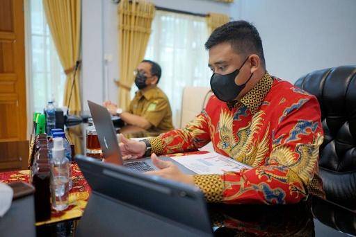 Bobby Nasution Ikuti Rakorwasdanas dan Peluncuran MCP secara Virtual